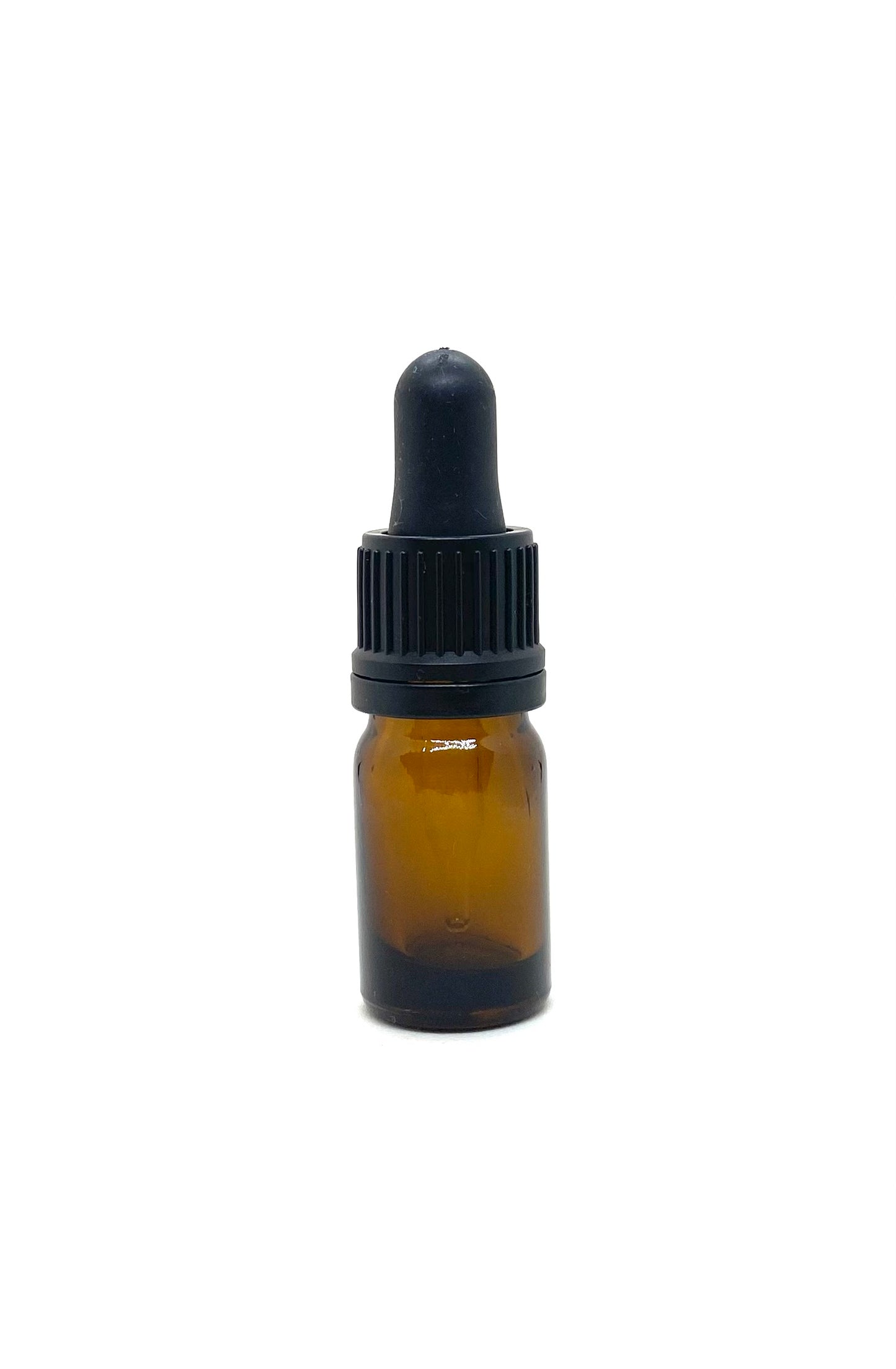 One 5 ml Amber Bottle with tamper evident built in dropper top