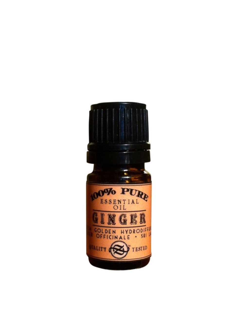 Ginger Essential Oil, Zingiber officinale, Fresh Golden Hydrodiffused, Sri Lanka