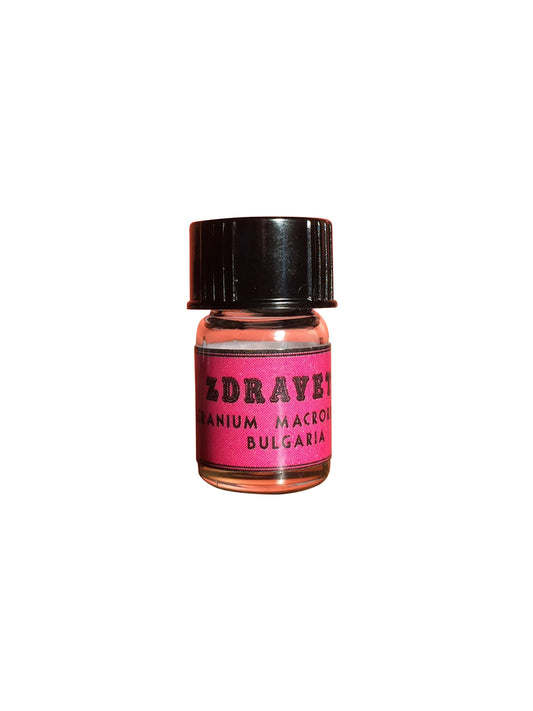 Zdravets Essential Oil, Geranium macrorrhizum, Bulgaria